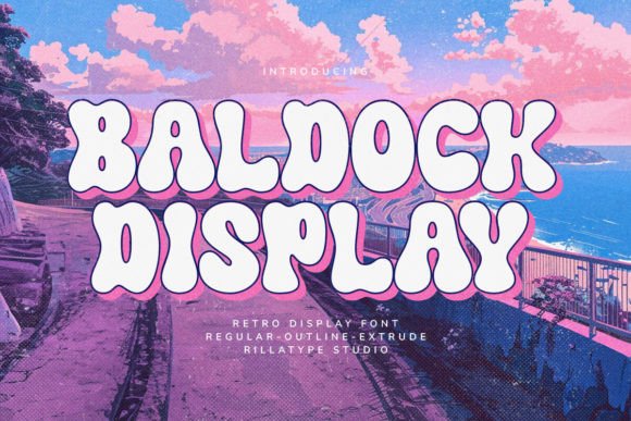 Baldock: A Retro Display Font for Modern Editorial Design