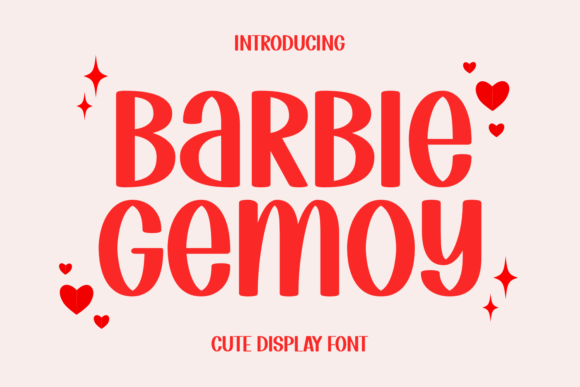 Barbie Gemoy: The Enchanting Display Font for Playful Web Design