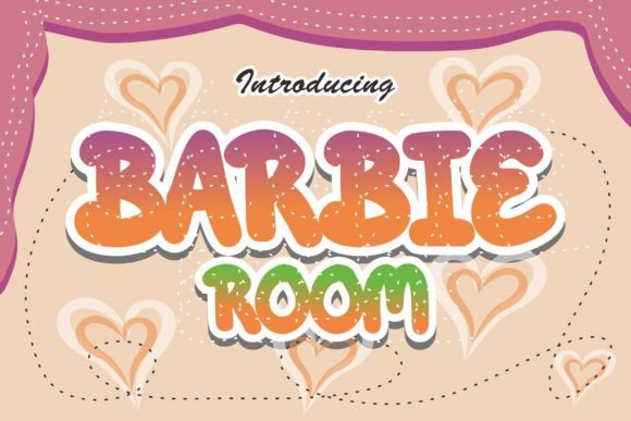 Barbie Room: A Premium Display Typeface for Romantic Campaigns