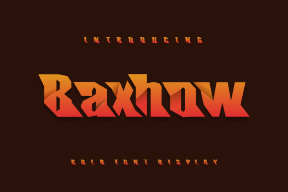 Baxhow: The Modern Display Font for Handmade Creators