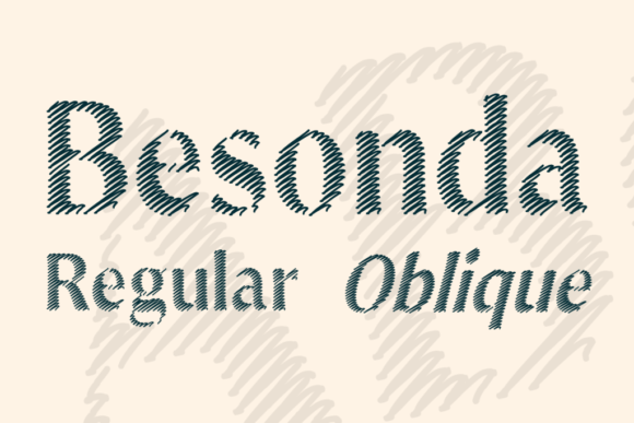 Besonda: A Scratched Display Font for Editorial Design