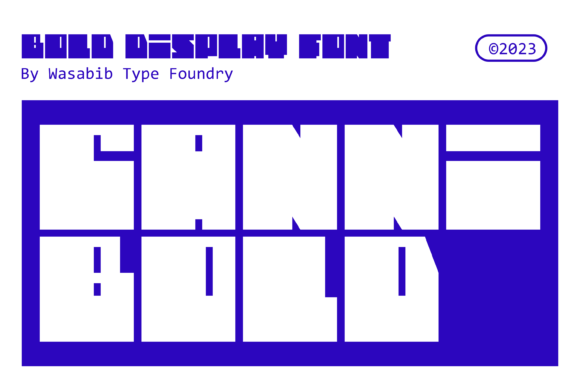 Cannibold: The Bold Modern Display Font for High-Impact Design