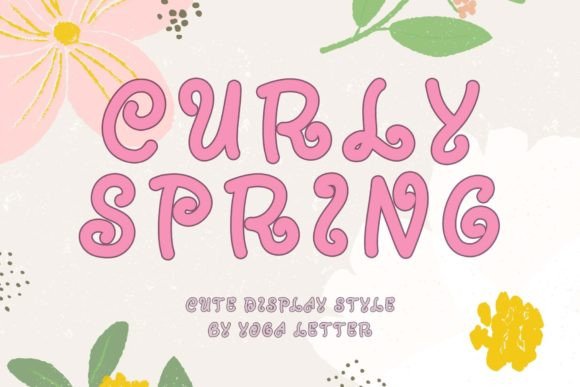 Curly Spring: A Unique Display Font for Editorial Projects
