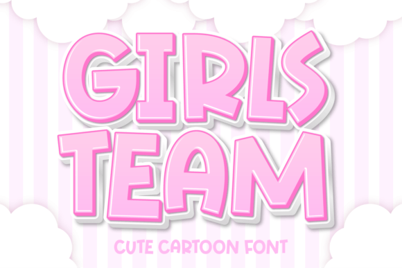 Girls Team: A Whimsical Display Font for Editorial Design