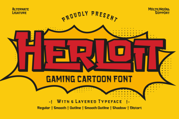 Herloit: The Ultimate Display Font for Gaming Brand Identity