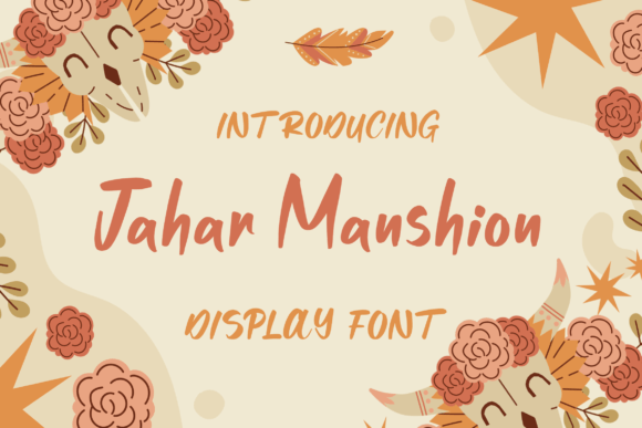 Jahar Mansion Display Font for Joyful Campaign Design