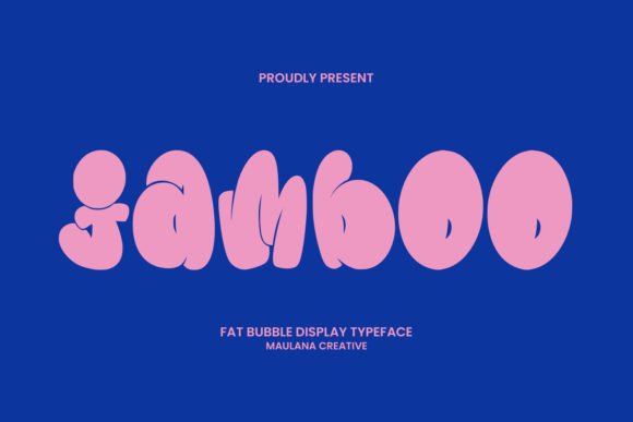 Jamboo: A Bubbly Display Typeface for Playful Editorial Design