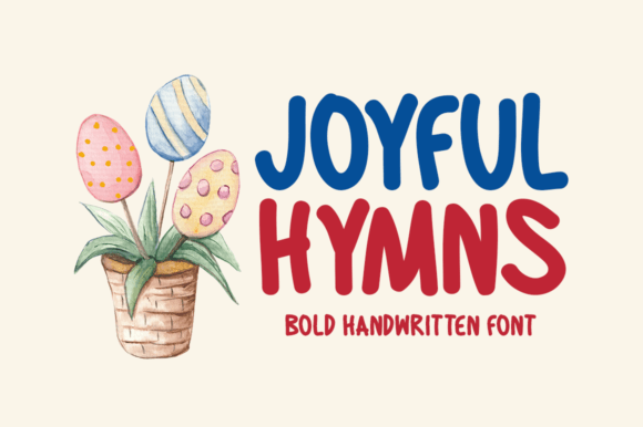 Joyful Hymns: A Vibrant Display Font for Bold Business Branding