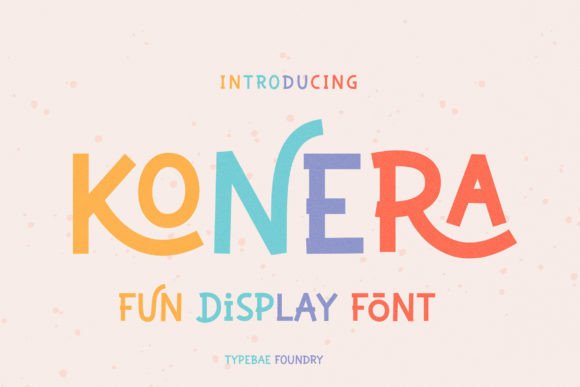 Konera: A Playful Hand-Drawn Display Font for Creative Branding
