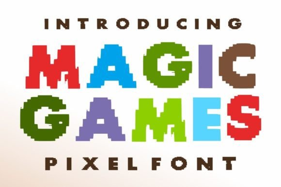 Magic Games: The Bold Pixel Typeface for High-Impact Headlines