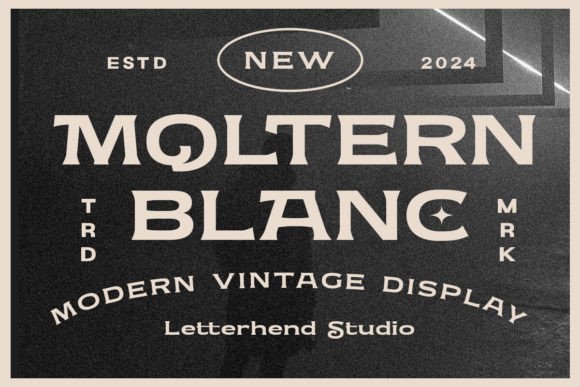 Moltern Blanc: The Vintage Display Font for Modern Campaigns