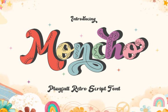 Moncho Typeface: A Retro Script Font for Boutique Branding
