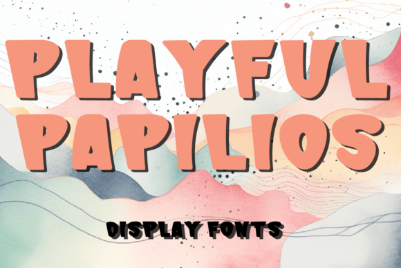 Playful Papilios: A Whimsical Display Typeface for Editorial Design