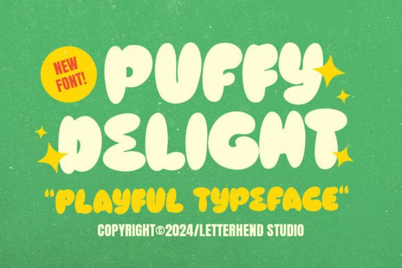 Puffy Delight: A Playful Bold Font for Digital Branding