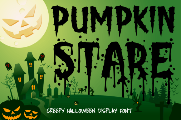 Pumpkin Stare: The Eerie Display Font for Halloween Editorial Design