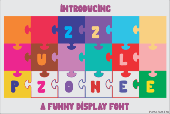 Puzzle Zone: The Playful Display Font for Creative Brands