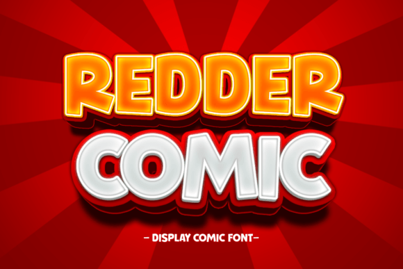Redder Comic: A Lively Display Font for Creative Projects