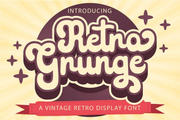 Retro Grunge: The Vintage Display Font for Bold Branding