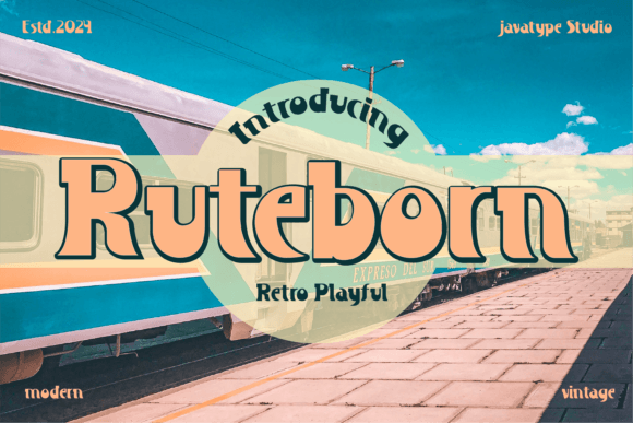 Ruteborn: A Retro Display Typeface for Modern Editorial Design