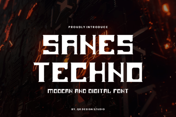 Sanes Techno: The Modern Display Font for Digital Experiences