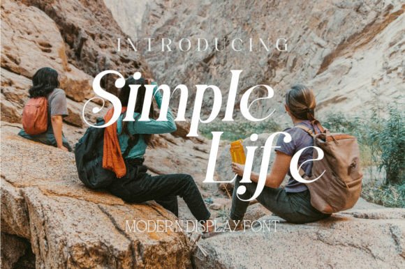 Simple Life: A Modern Display Typeface for Elegant Branding