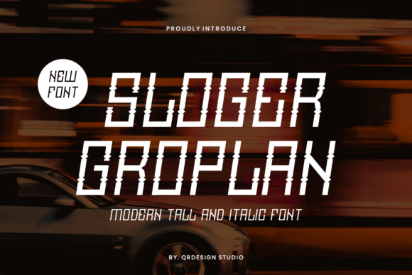 Sloger Groplan: A Unique Display Font for Editorial Design