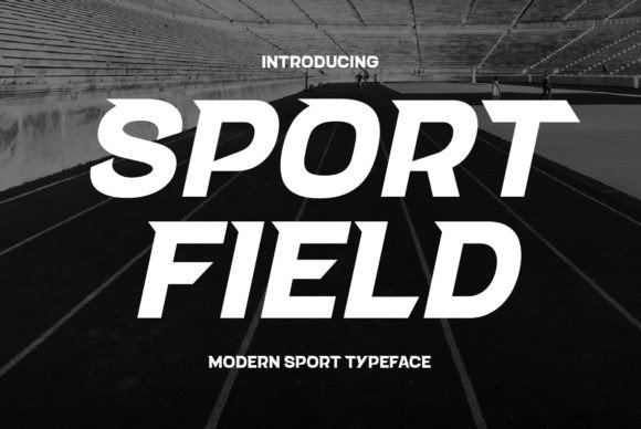Sport Field Typeface: Bold Typography for Dynamic Craft Designs