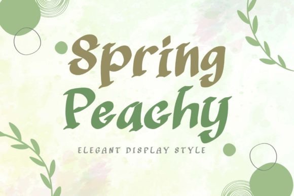 Spring Peachy: The Ultimate Display Font for Creative Projects