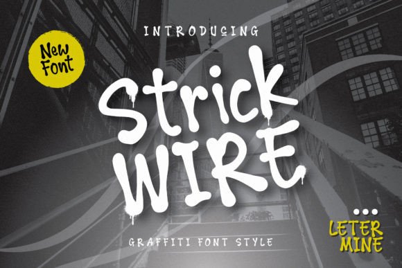 Strick Wire: A Modern Display Typeface for Urban Editorial Design