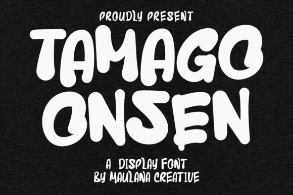 Tamago Onsen: A Quirky Display Font for Playful Design