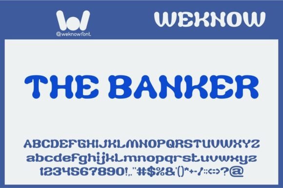 The Banker: A Premium Display Font for Creative Branding