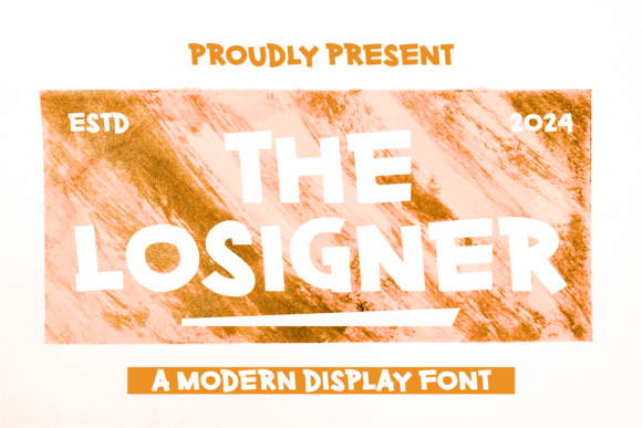 The Losigner: A Bold Display Font for Modern Branding