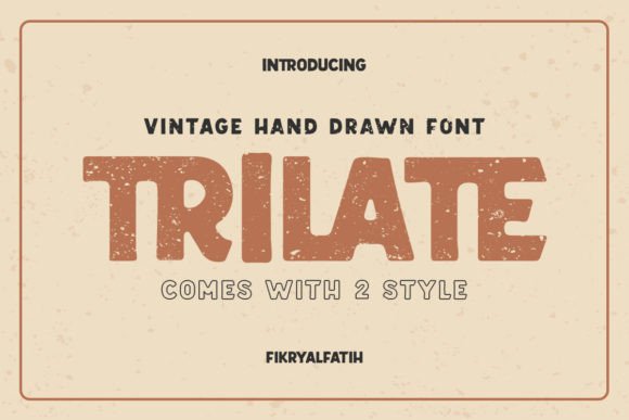 Trilate Vintage Display Font Review for Makers