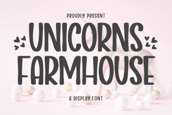 Unicorns Farmhouse: A Playful Display Font for Kids’ Campaigns