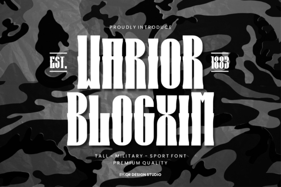 Warior Blogxim: The Bold Typeface for Modern Editorial Design