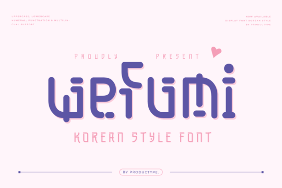 Wefumi: The Premium Display Font for Korean-Inspired Branding