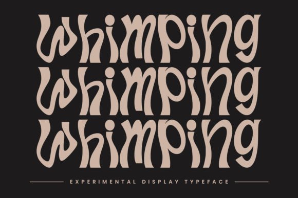 Whimping: The Experimental Display Typeface for Bold Brand Identity
