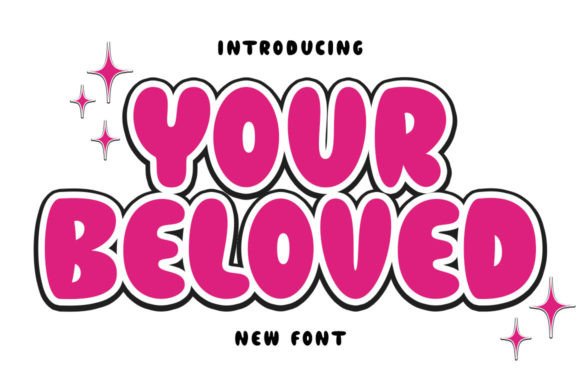 Your Beloved: A Retro Display Font for Playful Brand Identity