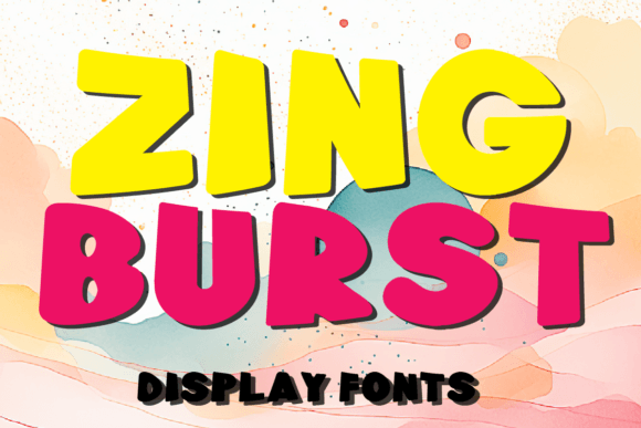Zing Burst: The Dynamic Display Font for Bold Branding Projects